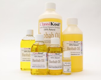 Classikool Baobab Seed Carrier Oil für Haare, Körper, Aromatherapie & Massage (Kostenloser Versand nach UK)