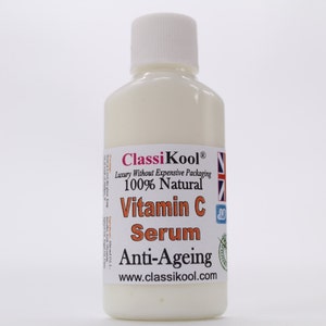 Classikool 25ml 10% Vitamin C Serum: Collagen-Boosting Face-Lift with Vitamin E & Argan Oil (Free UK Mainland Postage)