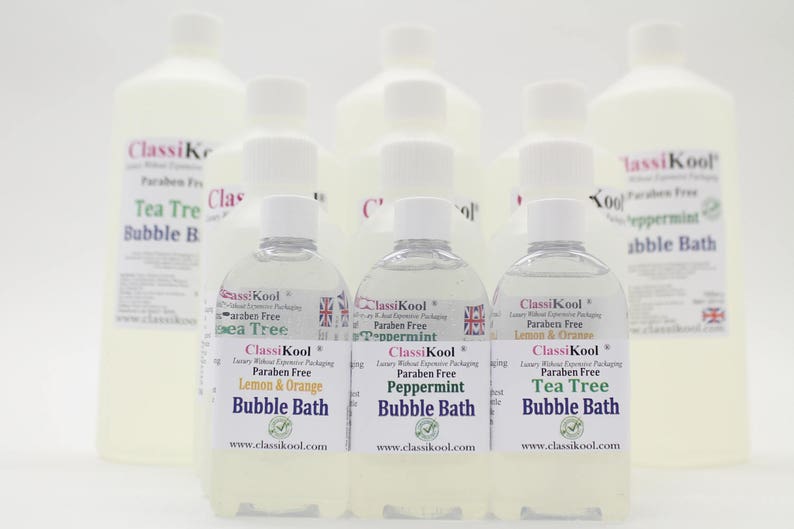 Classikool Gentle Bubble Bath Base: 13 Natural Enriched Essential Oil Choices Free UK Mainland Postage image 1