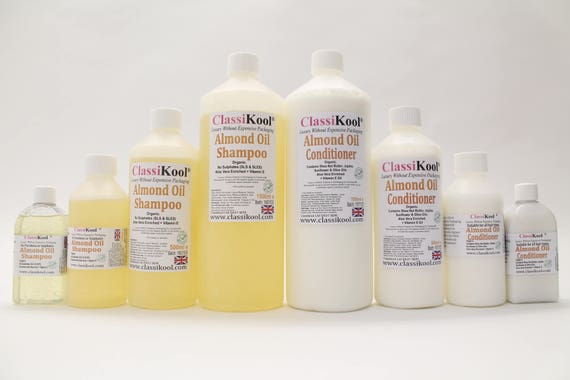 Classikool Almond Oil Shampoo Conditioner Softens Frizzy Etsy