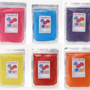 Classikool 250g Instant Cotton Candy Floss Sugar Maschinenfertig: 10 Ausgefallen Geschmacksrichtungen & 9 Farben Free UK Postalage Bild 1