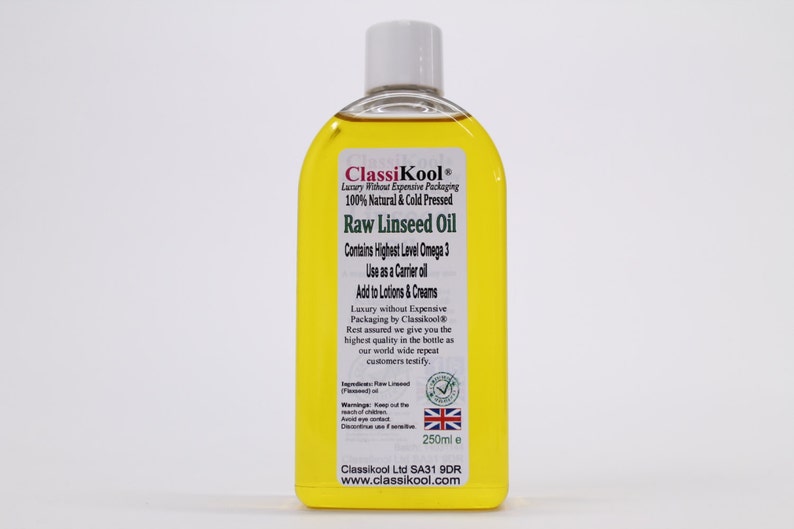 Classikool Raw Linseed Flaxseed Oil Food Grade & Cold Etsy