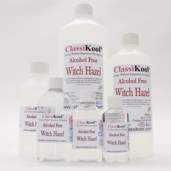 Classikool Alcohol Free Witch Hazel Astringent Herbal Cure Face/ Skin Care Toner with Pump Options