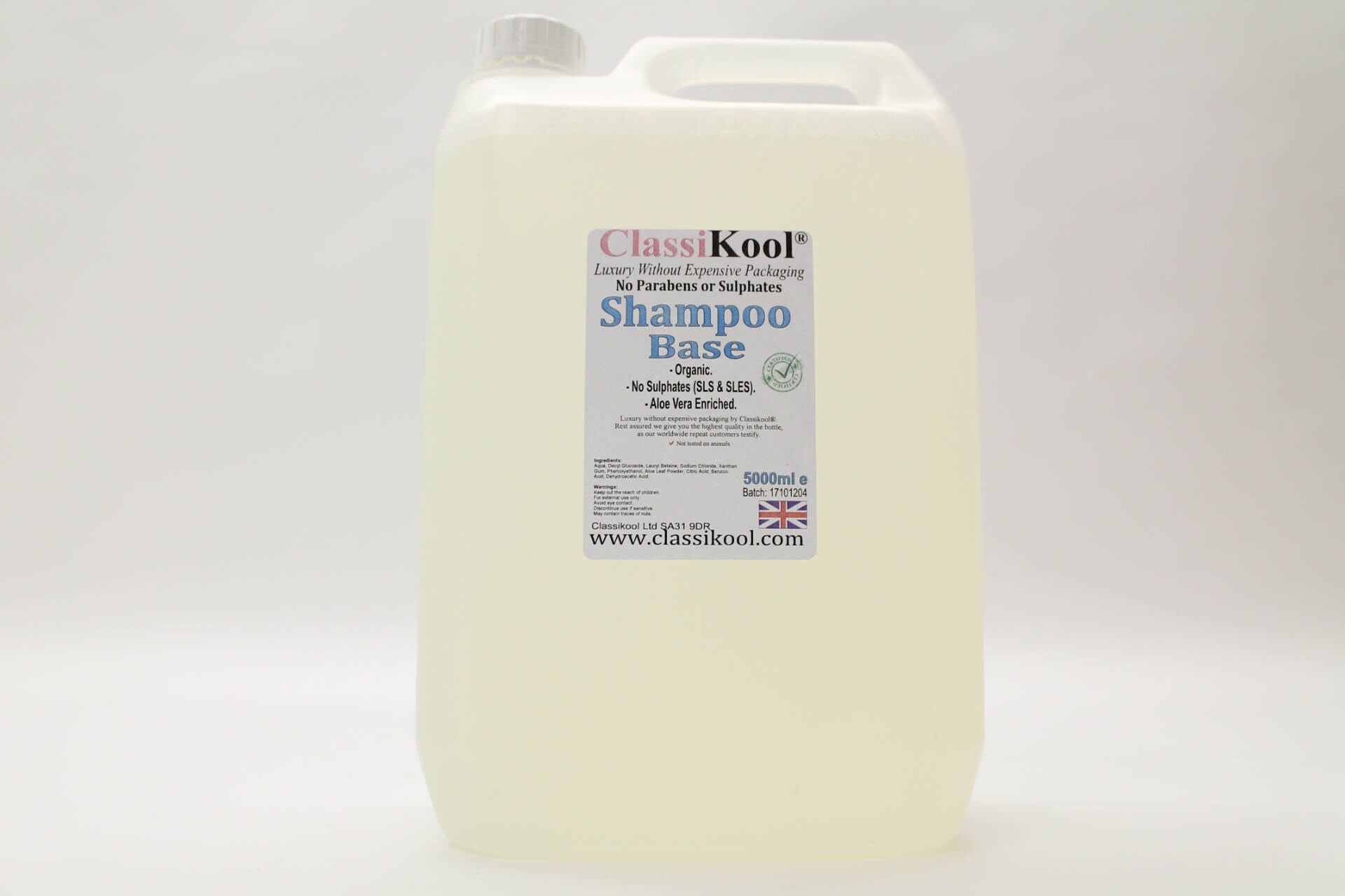 Classikool Shampoo Base Organic Aloeenriched Fragrance Etsy UK