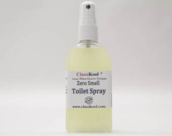 Classikool 100ml Zero Smell Toilet Spray: Freshen Bowl Water to Prevent Odors (Free UK Mainland Postage)