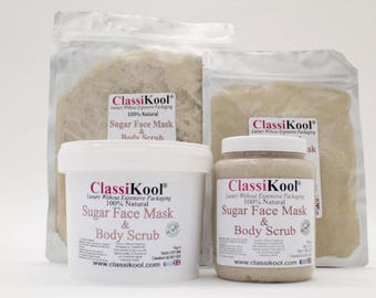 Classikool Sweet Orange Sugar Scrub, Naturally Exfoliating for Face and Body Beauty