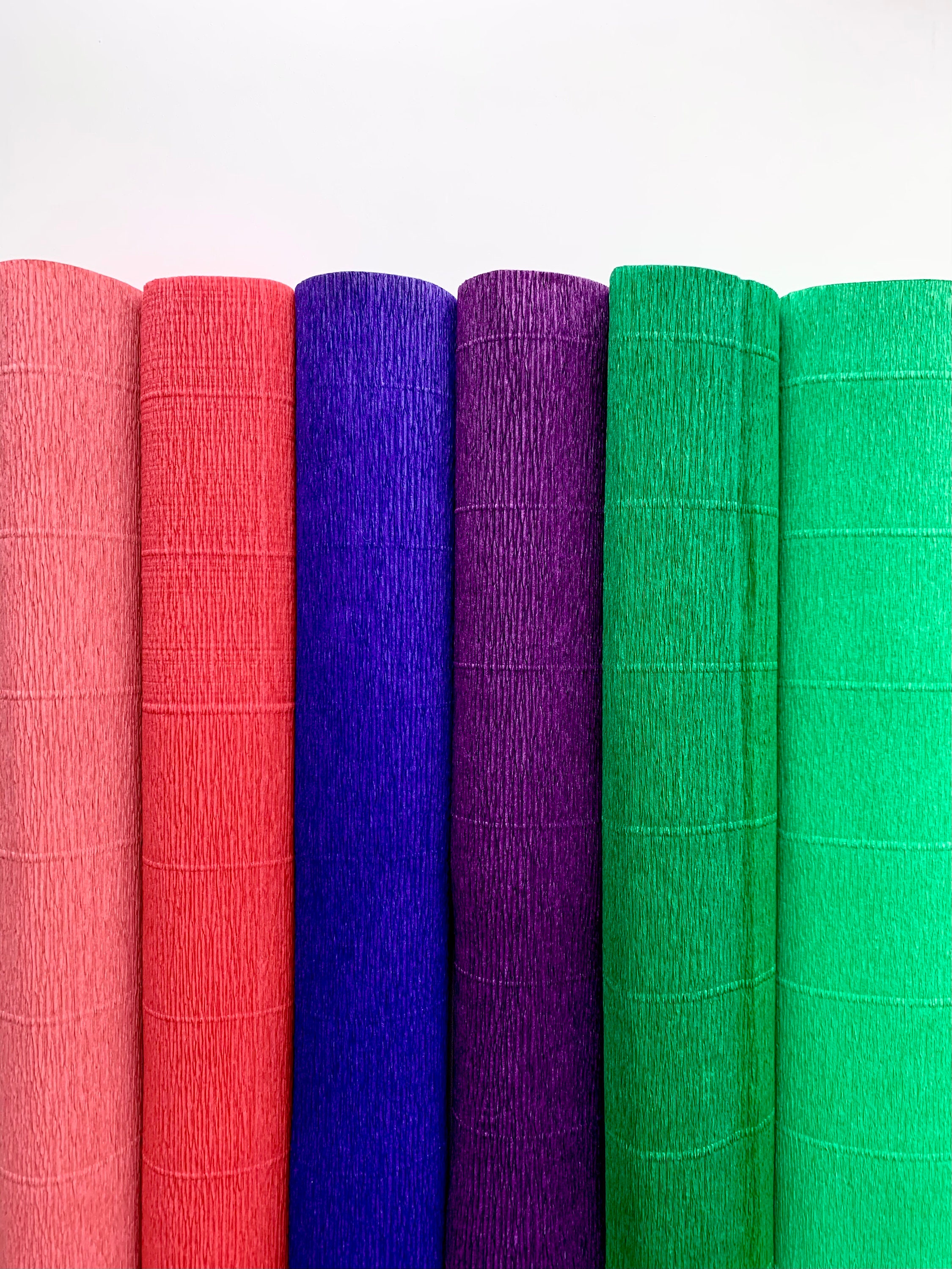 160g German floristic crepe paper antique rose red violet Etsy