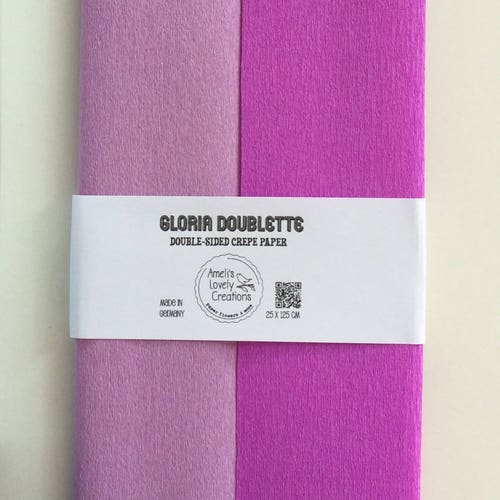 Gloria Doublette Double Sided Crepe Paper for Flower Making Etsy