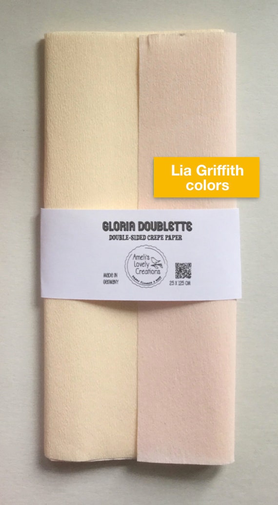 Gloria Doublette Crepe Paper Krepppapier wei/ßgelb//gelb 3404