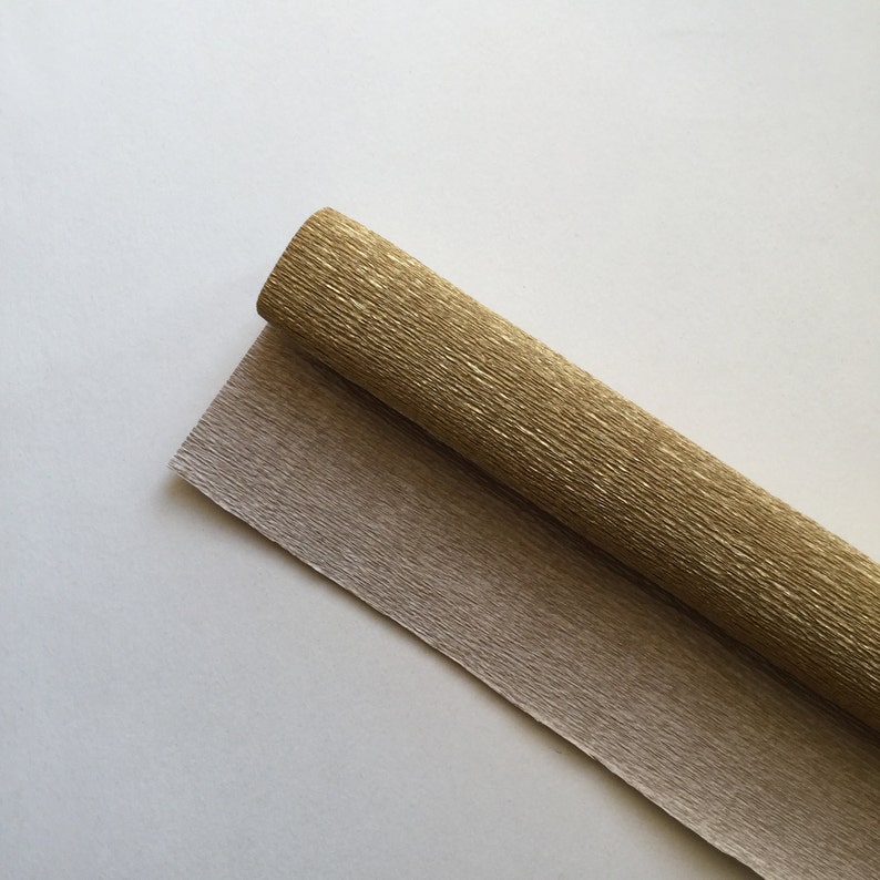 160g German Floristic Crepe Paper floristenkrepp GOLD. Etsy New Zealand
