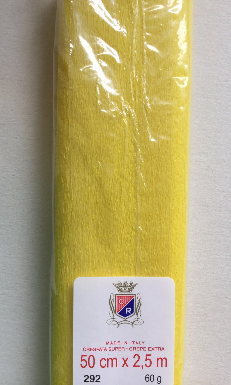 60g Italian Fine Crepe Paper feinkrepp Light Yellow Etsy Australia