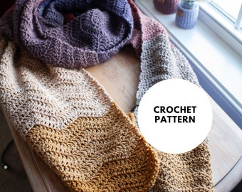 Brunswick Scarf // Crochet Pattern // Instant Download