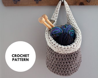 Crochet Pattern // Hanging Basket // Instant Download