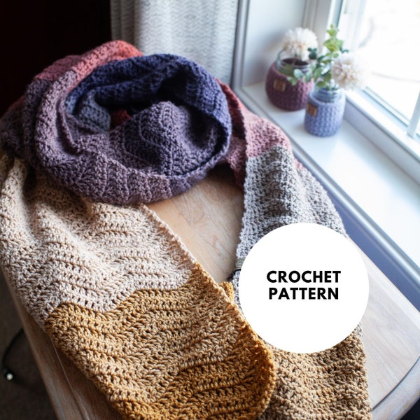 Brunswick Scarf // Crochet Pattern // Instant Download