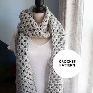 Crochet Pattern // The Burke Scarf // Instant Download image 1