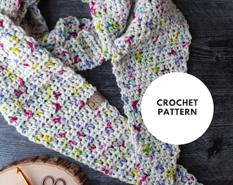 Sutton Scarf // Crocheted Scarf Pattern // Instant Download