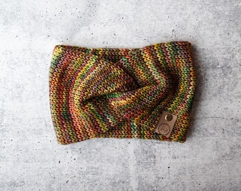 Knit Earwarmers // Women's Knit Headband // Knit Twist Earwarmers // Superwash Merino Wool Headband in Diana