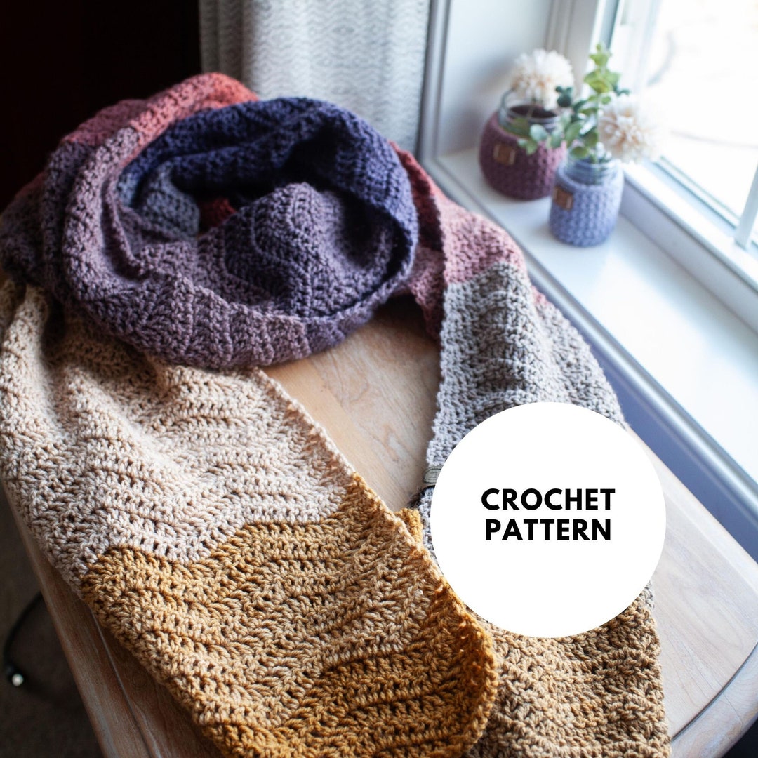 Brunswick Scarf // Crochet Pattern // Instant Download - Etsy