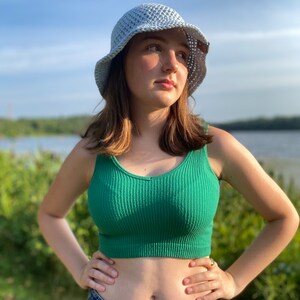 Bucket Hat // Crocheted Bucket Hat // Cotton Summer Hat image 2