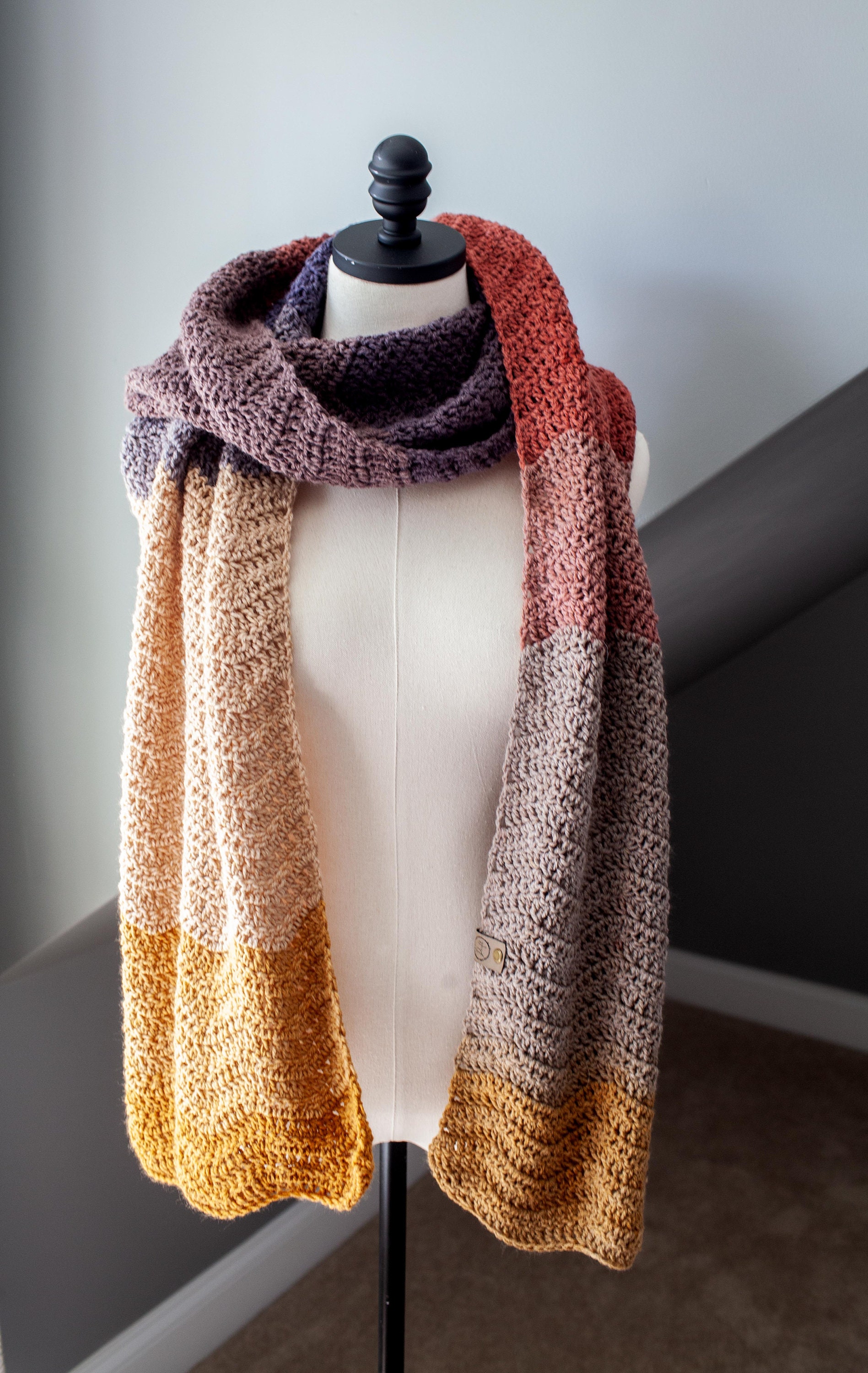 Brunswick Scarf // Crochet Pattern // Instant Download - Etsy