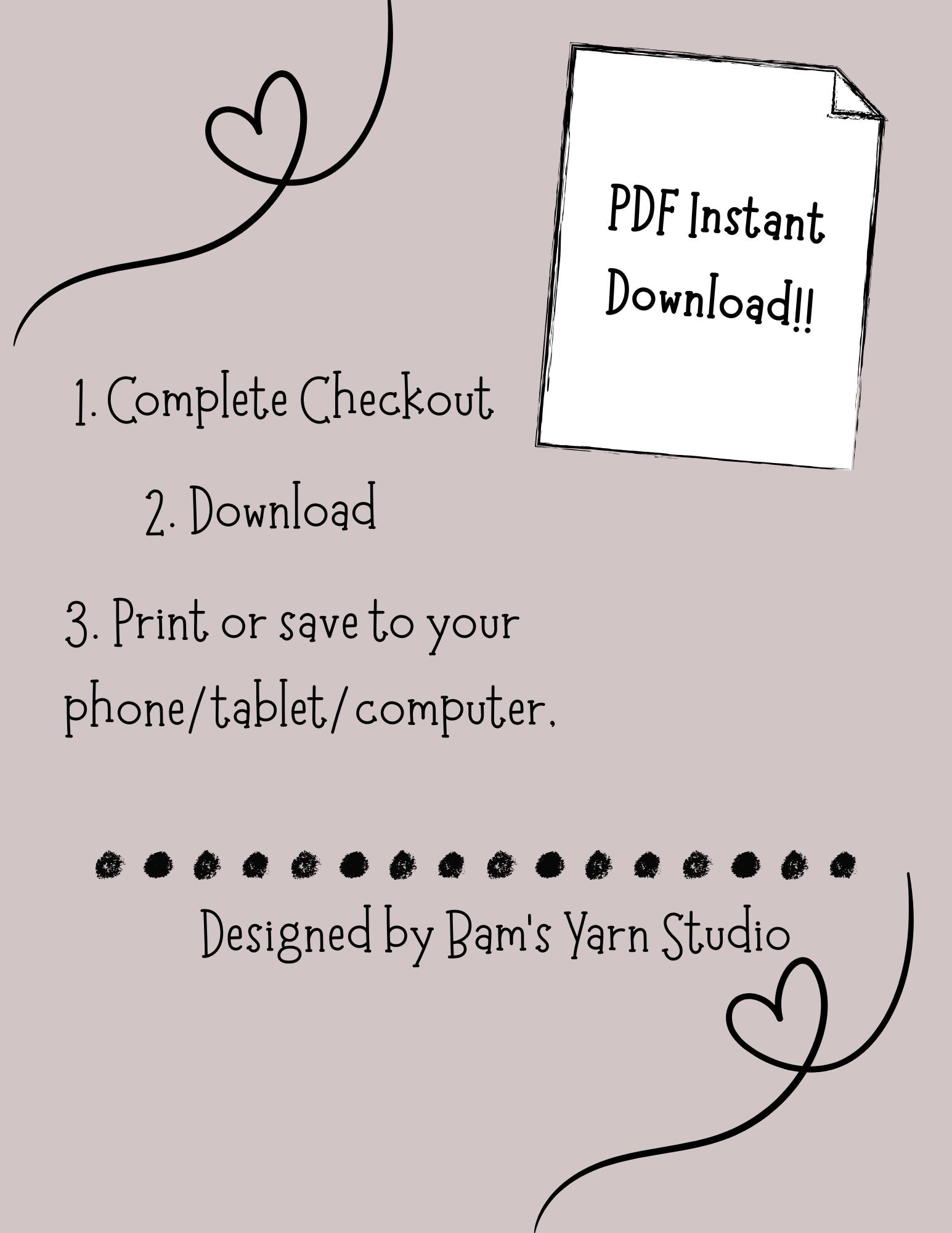 PDF, Knitting Needle Conversion Chart, Winter Theme, Print Out Option ...