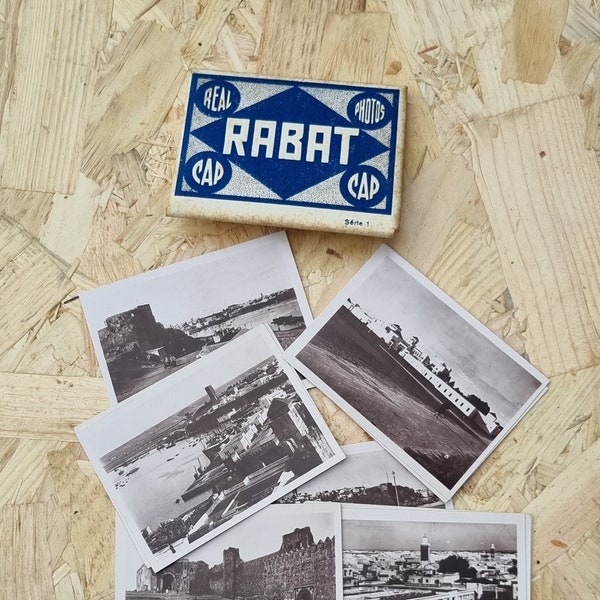 Vintage Photos Rabat, Morocco - 10 Black and White Souvenir Real Photographs / Snapshots / Vintage Photo Booklet