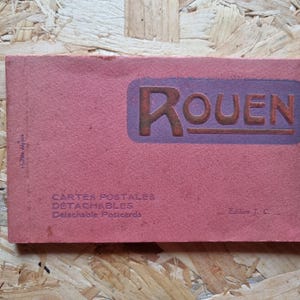 Rouen, Francia: 20 postales antiguas en blanco y negro, postales de recuerdo y fotografías reales