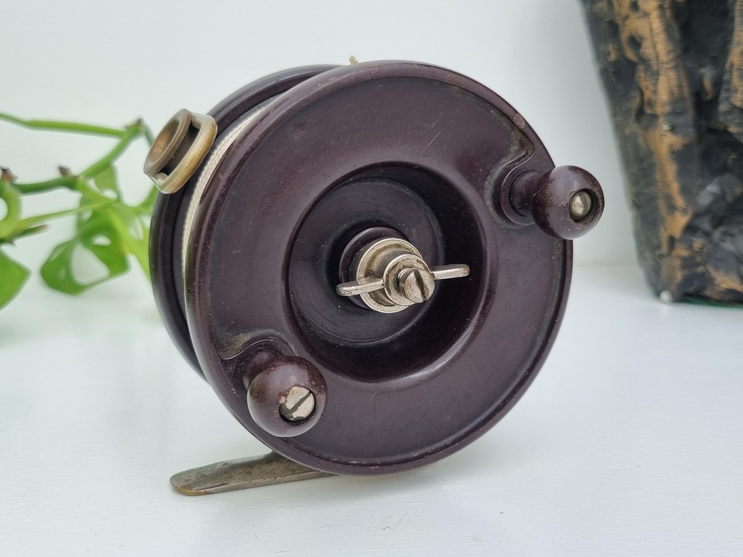 allcock aerialite fishing reel Old Vintage Allcock Aerial Centrepin Fishing
