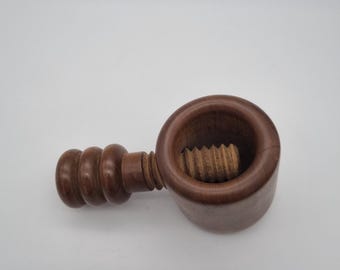 Vintage Wooden Nutcracker / Wooden Screw Nutcracker