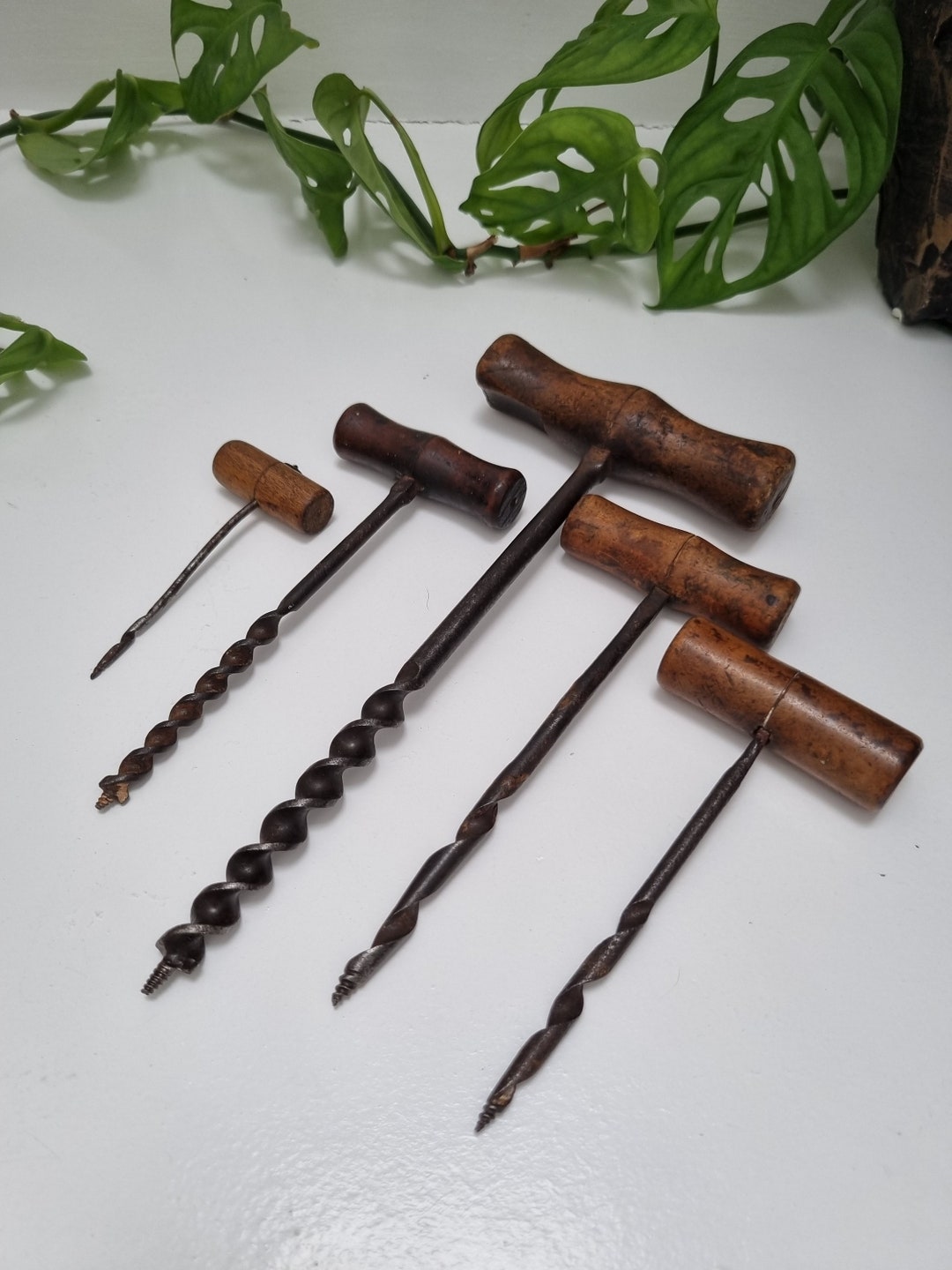 5 X Gimlet Hand Drill / Twist Drill / Screw Awl Vintage With Etsy