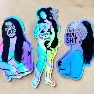 Holographic Stickers High Quality Beautiful Colours Art Inspired image 1