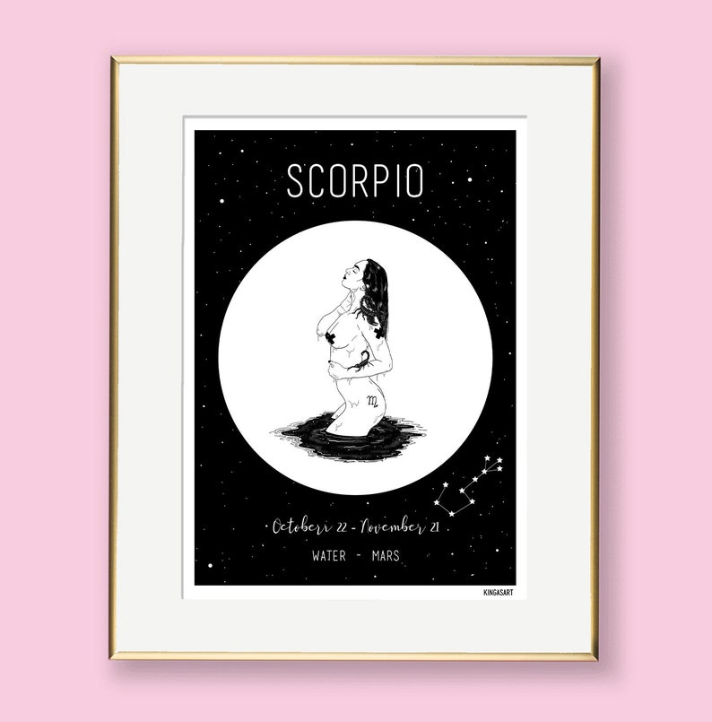 Zodiac Prints Limited Edition Art Print Recycled Paper Celestial Horoscope Spiritual image 3