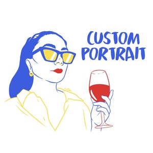 Maßgeschneiderte Portrait - Druck + Digital - Künstler Illustration