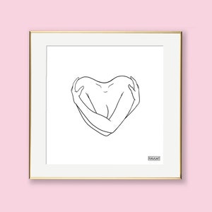 Self Love Limited Edition Art Print Recycled Paper image 1