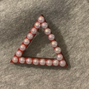 Pearl Delta Lapel Pin | Greek | DST | Sorority