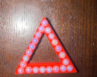 Pearl Pyramid Lapel Pin | Greek | DST | Sorority