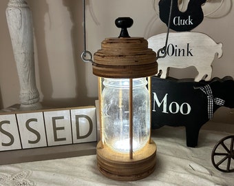 Mason jar lantern