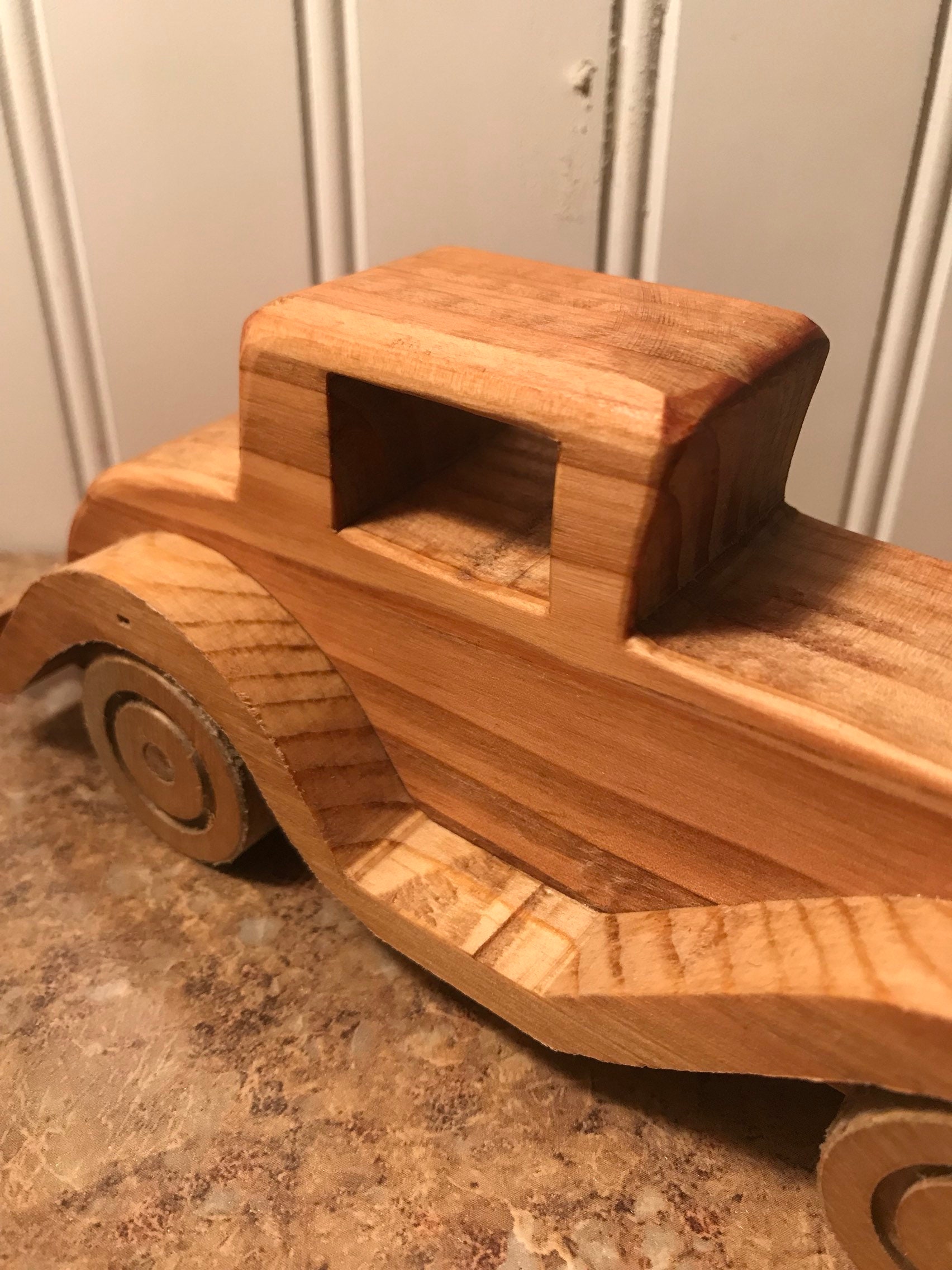 Vintage wood car