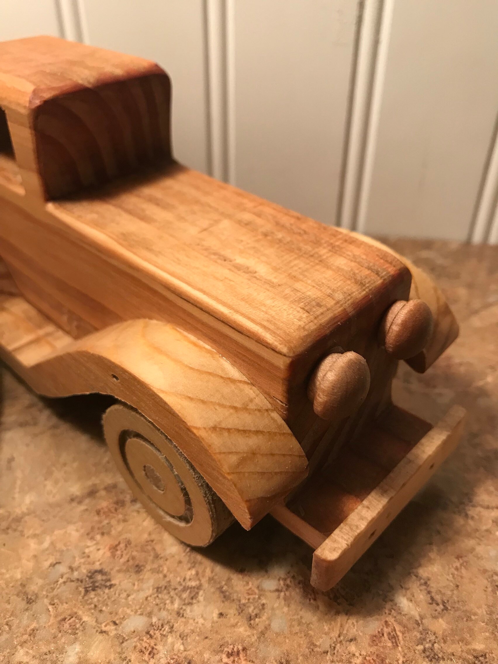Vintage wood car