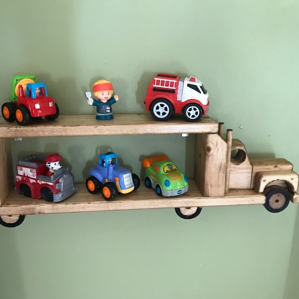 Toy Car Shelf Truck Etsy