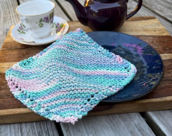 SET OF Four (4): Dishcloth, 100% Cotton Washcloth, Hostess Gift, Teacher Gift, Under 20 Dollars