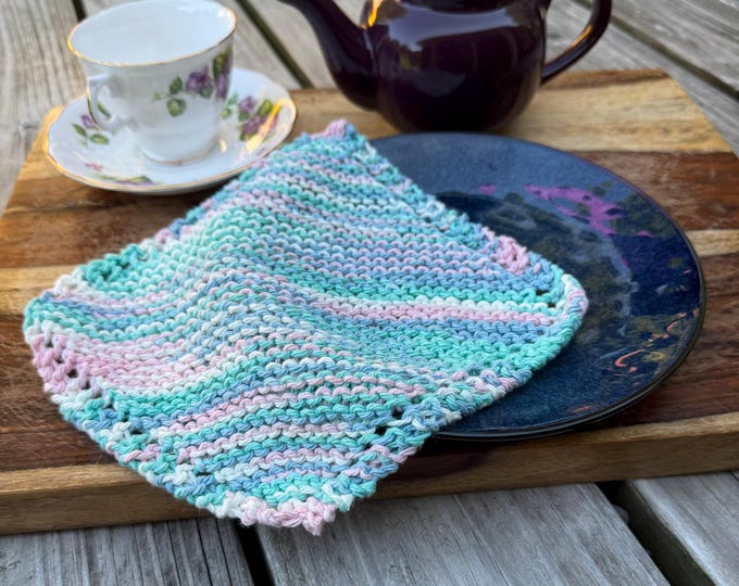 SET OF Four (4): Dishcloth, 100% Cotton Washcloth, Hostess Gift, Teacher Gift, Under 20 Dollars