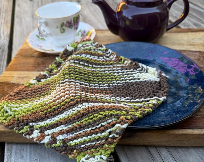 SET OF Four (4): Dishcloth, 100% Cotton Washcloth, Hostess Gift, Teacher Gift, Under 20 Dollars