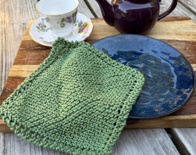 SET OF Four (4): Dishcloth, 100% Cotton Washcloth, Hostess Gift, Teacher Gift, Under 20 Dollars