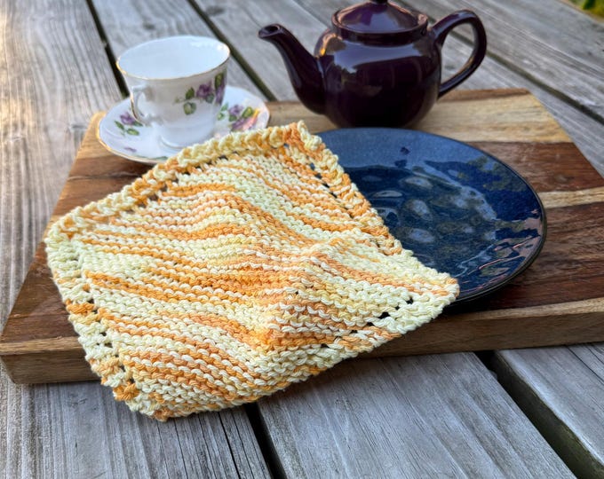 SET OF Four (4): Dishcloth, 100% Cotton Washcloth, Hostess Gift, Teacher Gift, Under 20 Dollars