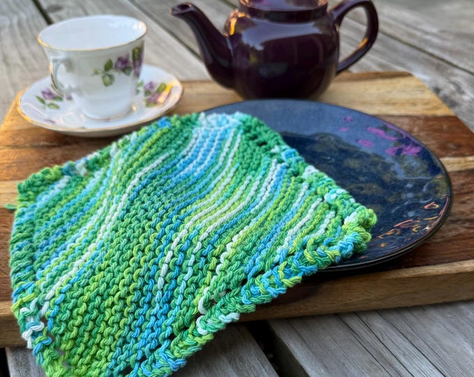 set of Four (4) - 100% Cotton Washcloth, Hostess Gift, Teacher Gift, under 5 dollars each