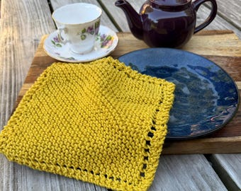 SET OF Four (4): Dishcloth, 100% Cotton Washcloth, Hostess Gift, Teacher Gift, Under 20 Dollars
