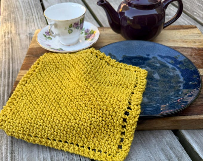 SET OF Four (4): Dishcloth, 100% Cotton Washcloth, Hostess Gift, Teacher Gift, Under 20 Dollars