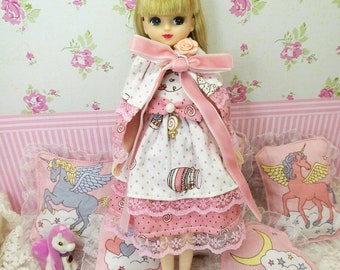 Doll dress for Blythe/ Neemo S/ Takara/ pullip/ Azone and licca