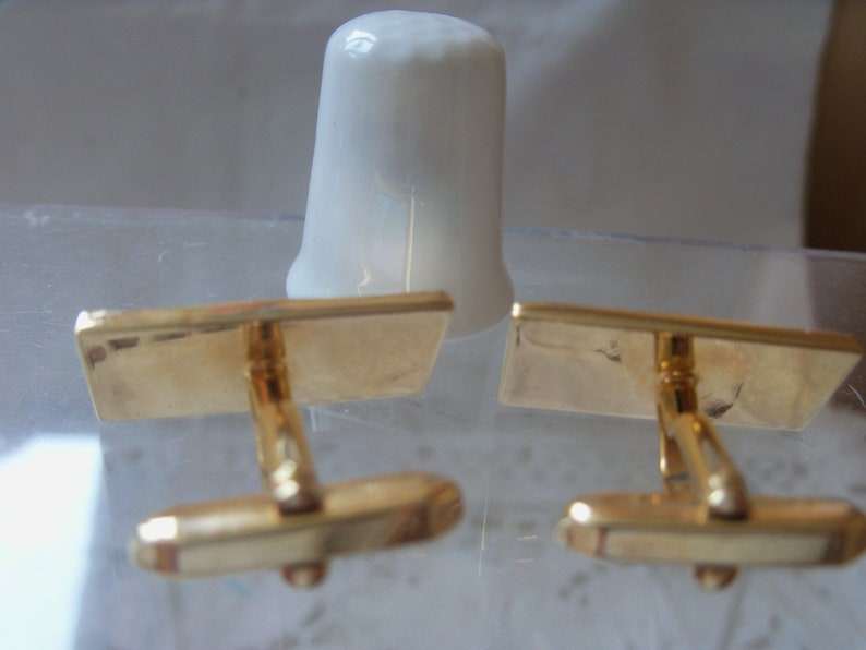 Stylish Paua Shell Rectangular Cuff Links